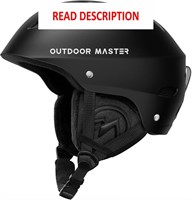 $34  OutdoorMaster Kelvin Ski Helmet  Black Large