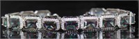 Emerald Cut 22.50 ct Mystic Topaz Bracelet