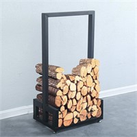 $70  MBQQ Industrial Rustic Firewood Log Rack