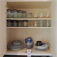 DRINKING GLASSES, PLATES, GLASS STORAGE CONTAINERS
