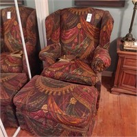 ARM CHAIR AND OTTOMAN