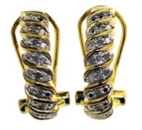 Brilliant 1/4 ct Diamond French Lock Earrings
