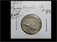 RARE 1857 FLYING EAGLE 1 CENT