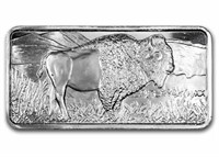 10 Ounce: Running Buffalo .999 Fine Silver Bar