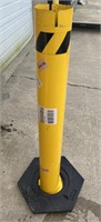 Metal Safety Bollard with Base, 48in