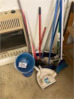 Brooms, Mops, Buckets & Dust Pans