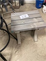 Wood Patio End Table