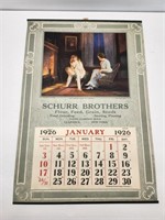 Schurr Brothers 1926 Calendar