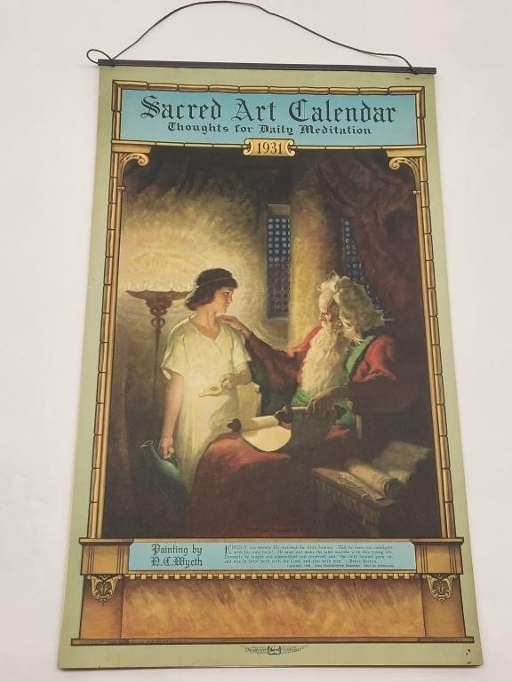 Sacred Art Calendar 1931