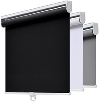$62  Blackout Roller Shades 48x72 UV-Protect Black