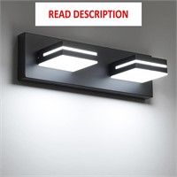 $40  LED Vanity Light  2-Light  15.5-Inch  Black