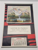 Lester M. Pagels 1935 Calendar