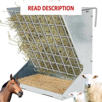 $96  Wall Mounted Hay Feeder 23.6 H (Silver)