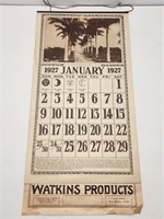 Watkins Products 1927 Calendar
