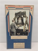 Larkin's Cash Market Liberty Bell 1942 Calendar