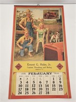Allis Chalmers 1935 Calendar