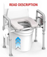 $110  Elevated Toilet Seat with Handles  350lb