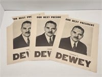 Thomas E Dewey Our Next President Ads