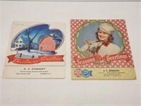 A. F. Humbert 1942 & 1946 Seasonal Calendars