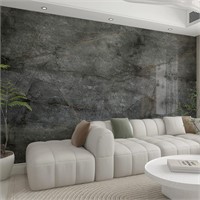 $50  JSEVEM Dark Grey Cyan Marble Wallpaper 24354