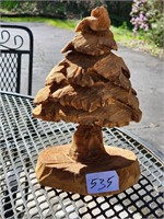 HAND CARVED WOODEN TREE