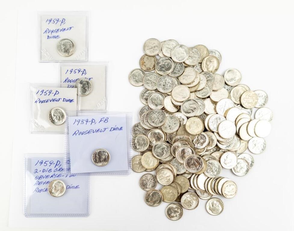 Coin 150 Silver Roosevelt Dime-BU+Ch Unc.