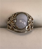 Blue lace agate 925 stamped ring sz.7 Retail: $54