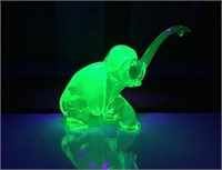 Uranium glass elephant