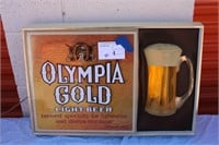 Olympia Gold Light Beer Wall Sign