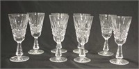 Set eight Waterford 'Kylemore' sherry glasses