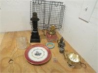 Lot of Misc. Lamp, Shakers, Silverplate