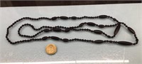 Vtg. matte obsidian mourning jewelry