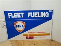 Fina Fleet Fueling Sign