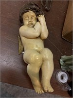 Baby ceramic angel 12”long