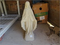 Virgin Mary Concrete Statute