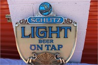 Schlitz Light Beer on Tap Special Lager Sign