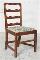 Georgian oak ladder back chair