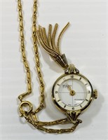 Vintage Webster Swiss Watch Necklace