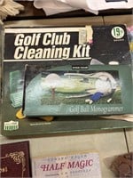 golf club cleaning kit and golf ball monogrammer