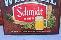 Welcome Schmidt Beer Plastic Sign