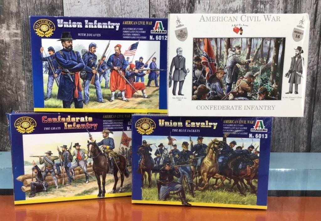 Civil War plastic soldier kits - new