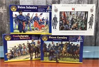 Civil War plastic soldier kits - new