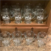 16 Anchor Hocking glass mugs