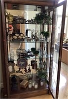 Home decor contents of display cabinet