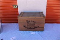 Vintage Henry Weinhardt's Private Reserve Wood Box