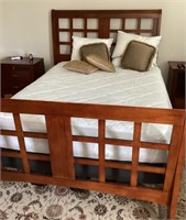 Full size Mission-style bed