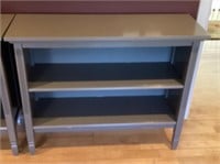 Gray bookcase