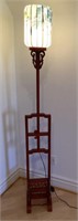 6’ Asian floor lamp with foot switch
