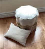 Ottoman and pillow