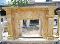 Hole Stone Marble Mantel (Open 48x36)